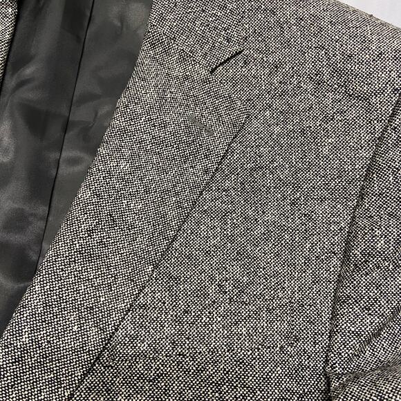 Versini Jacket Blazer Sport Coat Cambodia 100% Silk Boucle' Tweed  43R - Picture 5 of 16